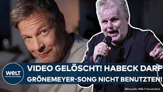 KANZLERKANDIDATUR: Herbert Grönemeyer zieht Schlussstrich! Robert Habeck muss Video löschen