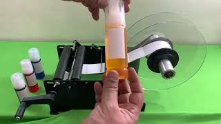 Round bottle labeling machine | Sticker label applicator machine | Label applicator for round bottle