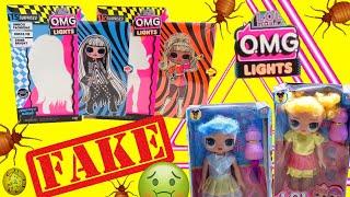 Fake mini lol omg lights dolls full unboxing. We found bugs. Fake lol omg vs real omg yaydaytv