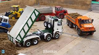 CONSTRUCTION SITE IN 1:14 SCALE / RC TRUCKS /  RC TRACTORS / RC EXCAVATOR / RC DUMP TRUCK / TAMIYA