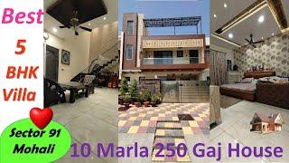 5 BHK Bungalow design | Best bungalow design | 5Bhk Duplex Luxury House Design 250 Gaj sec 91 Mohali