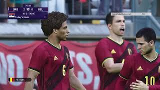 eFootball PES 2021 Online Gameplay / Belgium vs Serbia