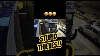 Caught on Cam – Thieves Ripping Off Truck Lights!  #trucking #truckinglife #fun #smile #fail #job