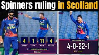Sandeep’s Magic against Scotland, 4 for 11 | Domination continues | Nepal vs Scotland