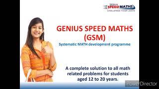 Genius Speed Maths (GSM) Introduction