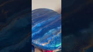 Crystal clear epoxy resin painting