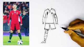 How to Draw Ronaldo | How to Draw Ronaldo Realistic | Ronaldo Drawing | #cr7 #drawing