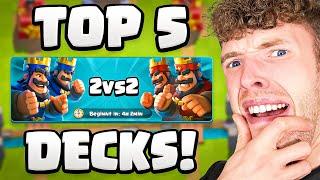 DIE 5 *BESTEN* DECKS für DUOKAMPF! | 2 vs 2 Empfehlungen für JEDEN! | Clash Royale Deutsch