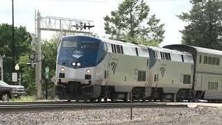 Amtrak 155 Leads Train #4 in Princeton, IL 5/7/24