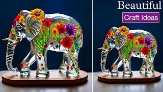 Costly Looking Fake Glass Home Decor | DIY | Plastic Bottle Craft Ideas  