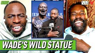 Dwyane Wade's Miami Heat statue has Dray & Baron IN STITCHES | Draymond Green Show