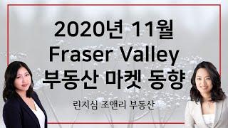 2020년 11월 캐나다 밴쿠버 프레이져 밸리 부동산 마켓 동향 November 2020 Fraser Valley Real Estate Market Statistics