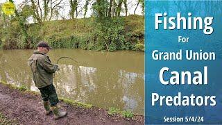 Canal Predator Fishing - Pike & Zander - Closed Season Canal Chronicles Ep 3 - 3,4,5/4/24 (Vid 486)