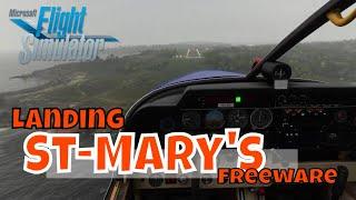 Landing St Mary's airport (EGHE) | Robin DR400 | Microsoft Flight Simulator MSFS 2020