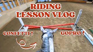 PRIVATE LESSON ON CONFETTI | Come Horse Riding With Me