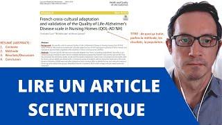 Comment lire un article scientifique pour la première fois (Extrait de formation)