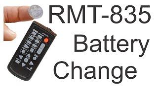 How to Replace the Battery in a RMT 835 Remote Control