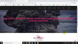 TAQE: Tweet Retrieval Based Infrastructure Damage Assessment During Disasters | Java IEEE Project