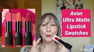 Avon Ultra Matte Lipstick swatches - 14 shades #Avon #Avonlipstick #Avonbyme