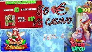 Wie weit komme ich mit 80 € im Online Casino - nur XMas Slots  TEIL 2