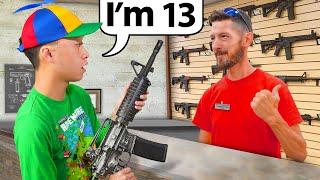 Buying Guns While Acting Like A Kid