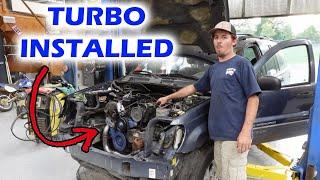 Jeep Grand Cherokee Turbo Build: Hot Side Setup Completed + First Start Up!