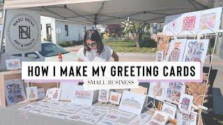 How to make Greeting Cards at home || Small Art Business 