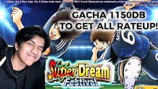 GACHA 1150 DB SANO & MISUGI SDF! GACHA UNTIL GET ALL RATE UP! CAPTAIN TSUBASA DREAM TEAM