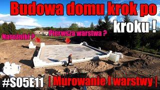 S05E11 | Jak wymurować I warstwę ścian nośnych ? | Murowanie narożników | Budowa domu krok po kroku