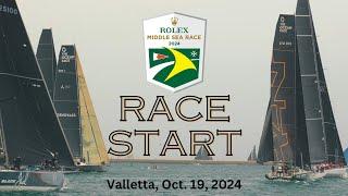 Rolex Middle Sea Race 2024 start (Valletta, Malta)