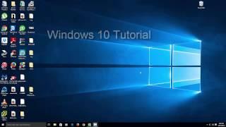 Windows 10 for beginners Tutorial Part 1