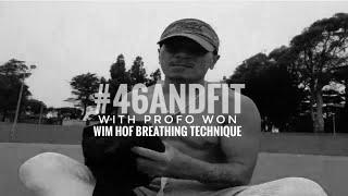 #46andfit Profo Won practicing Wim Hof breathing technique #wimhof