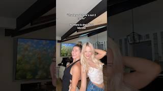 what color hair do you have? ‍️ #trend #twins #brunette #blonde #duo #besties #summeronshorts