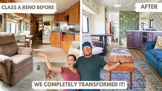 Class A Motorhome Renovation! // RV RENO FULL TOUR // Before & After