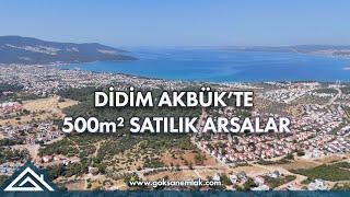 Didim Akbük'te Satılık Deniz Manzaralı Müstakil Villa Arsaları