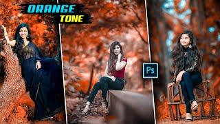 Orange Tone Photoshop Photo Editing Tutorial  |  Complete Photoshop Photo Retouching