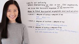 How to Find the Limit at Infinity | Math with Janine