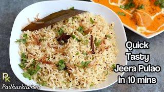 Jeera Pulao-Cumin Rice in 10 minutes-Easy Jeera Rice Recipe