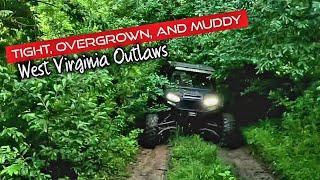 Tight, Overgrown, and Muddy, West Virginia Outlaw Trails (Polaris Razor XP4)