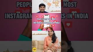 People with the most instagram followers in India | BWT | Biscuitswithtea  #tamil #shorts #instagram