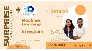 Surprise Announcement | GATE DA 2025 ML-AI Course!