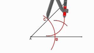 Geometry - Constructions 5 - Angle Bisector