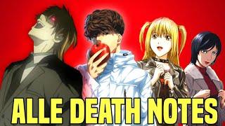 Alle 16 Death Note Nutzer ERKLÄRT