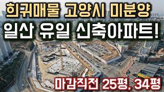 일산 유일한 신축아파트 고양시 미분양 희귀매물! 마감직전 25평, 34평 최저가 아파트 일산동구 미분양아파트 공개!