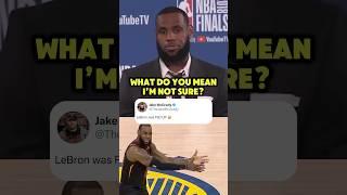 This STUPID Question Made LeBron WALK OUT of Interview  #shorts #lebron #lebronjames