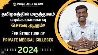 Fee Structure of Tamil Nadu Private Medical Colleges 2024 - Fees in Private Medical Colleges in TN