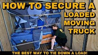 How to Secure Furniture in a Moving Truck, U-Haul, & Box Truck - Load Securement & Strapping Tips