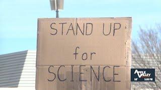 The Tri-City Democrats rally in Richland for science importance amidst federal job layoffs concerns