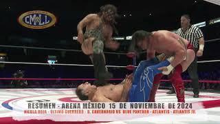 CMLL-NIEBLA ROJA-U. GUERRERO-B. CAVERNARIO VS B. PANTHER-ATLANTIS-ATLANTIS JR./ARENA MÉXICO/15-11-24