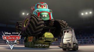  Monster Truck Mater in the Ring! | Cars Toons | Disney Kids